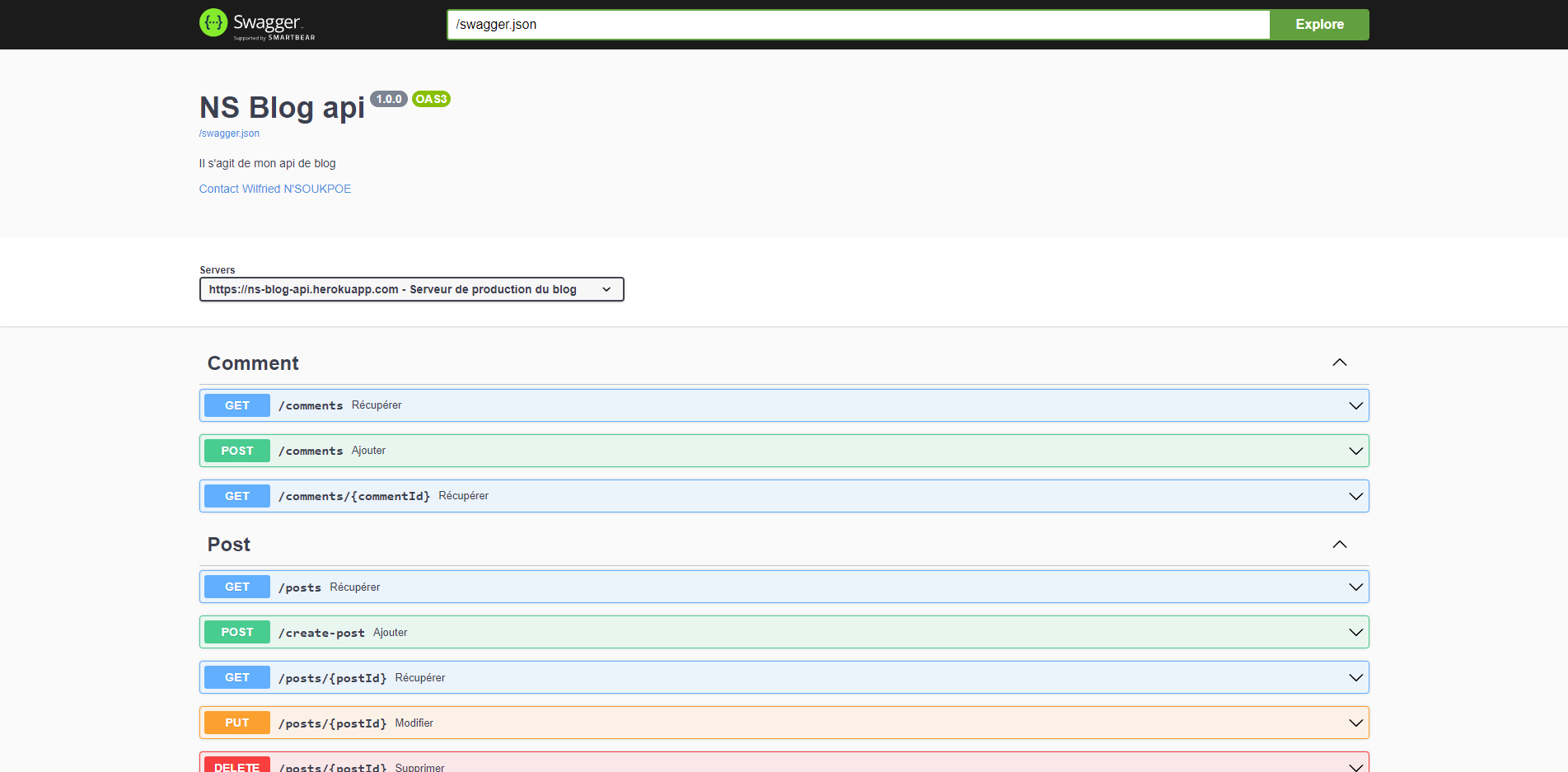 Api + Documentation